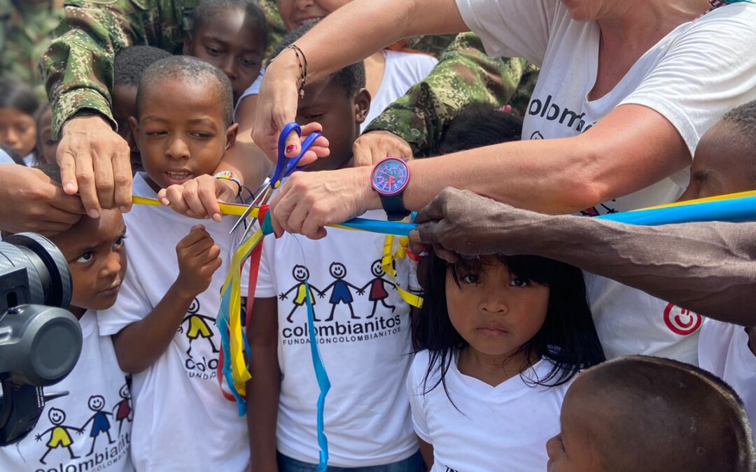 Fundación Colombianitos y Ejército Nacional inauguran tres parques infantiles en Chocó